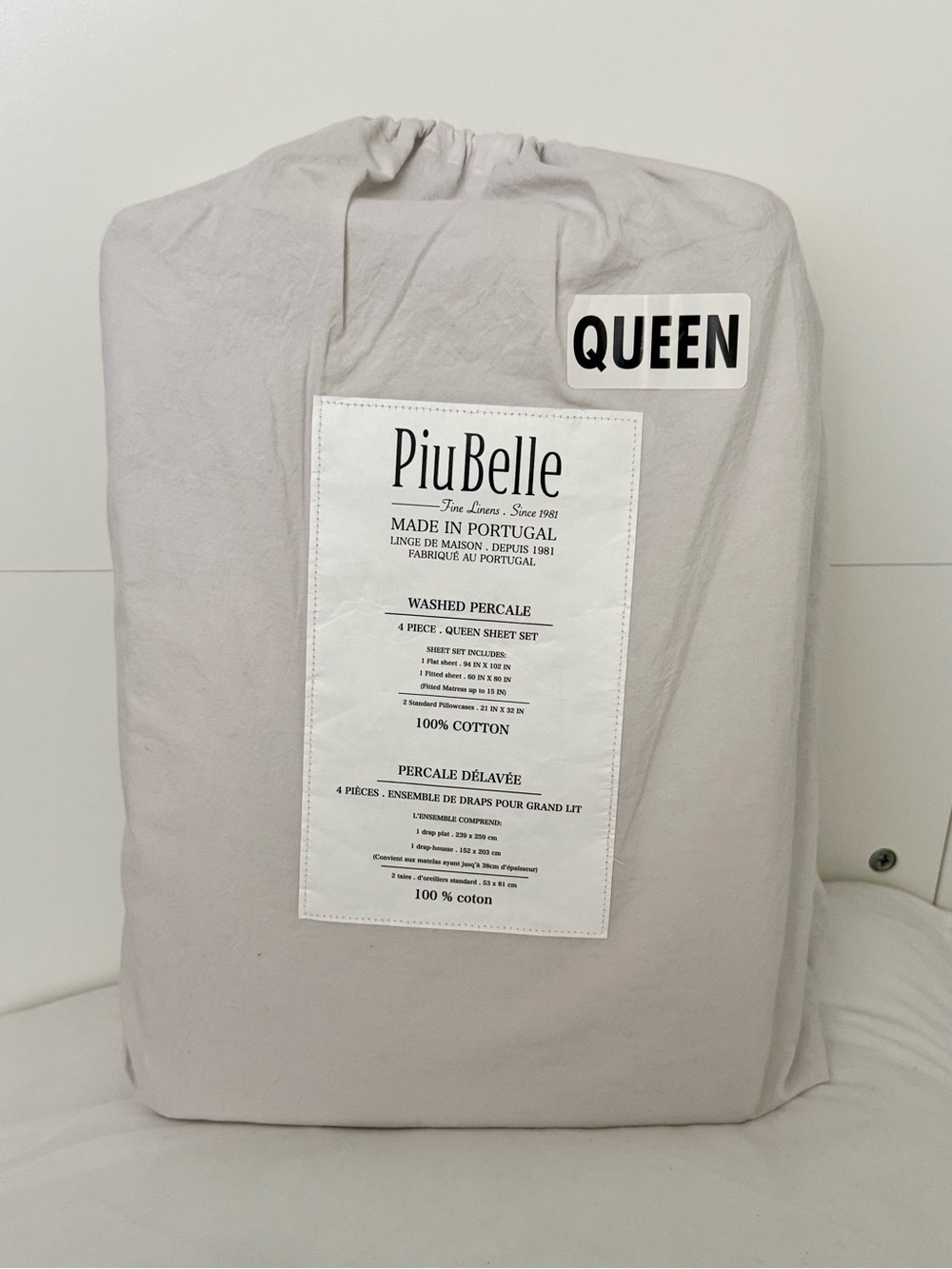PiuBelle Queen Cotton Sheet Set